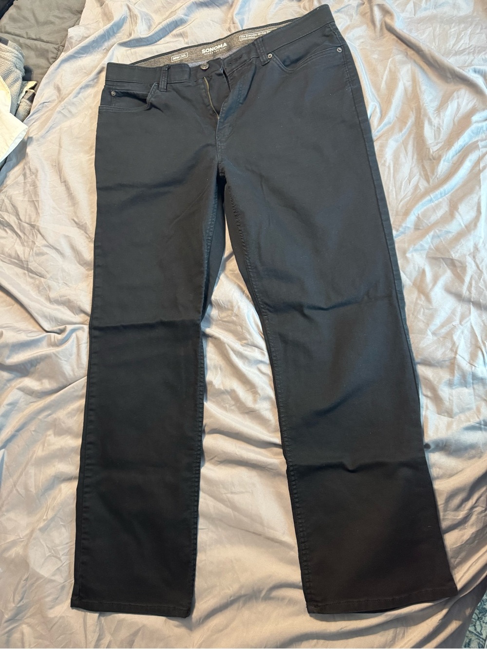 Sonoma Men's Black Straight Leg Pants